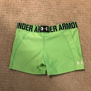 Green Underarmour Spandex Shorts